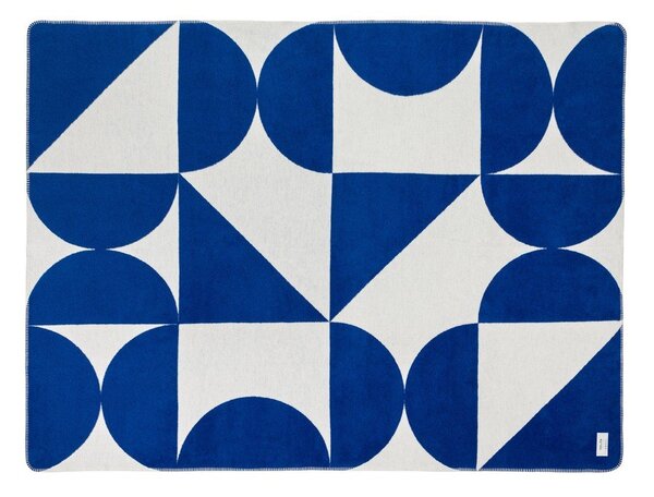 Niebiesko-kremowy koc 150x200 cm Tul – noo.ma