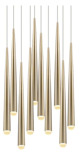 Lampa wisząca LED w kolorze złota ø 30 cm Cala – Trio Select