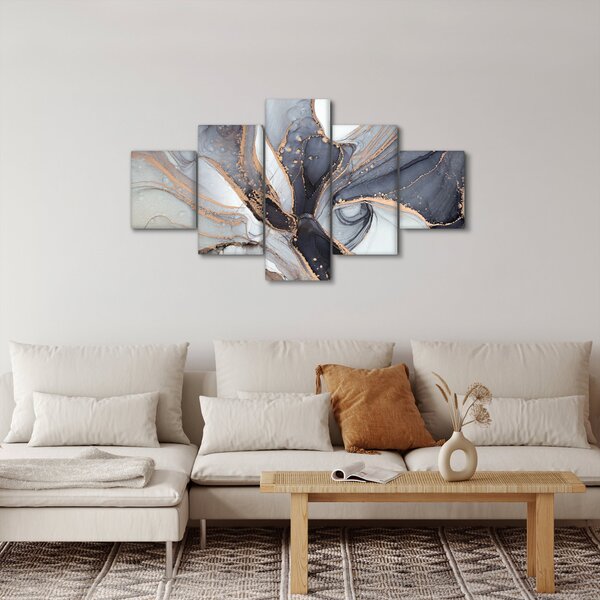 Obraz - Szary marmur (125x70 cm)
