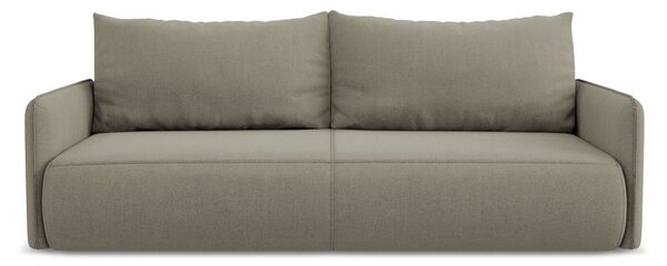 Beżowa rozkładana/ze schowkiem sofa 216 cm Nanea – Makamii