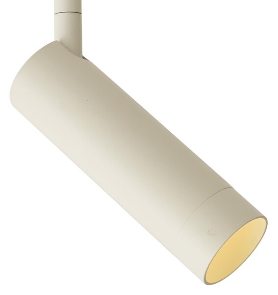 Nowoczesny system szynowy biały z 6 beżowymi reflektorami 1-fazowy - Slimline Uzzy