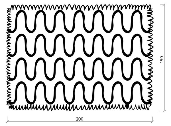 Pomarańczowy koc 150x200 cm Swirl – noo.ma