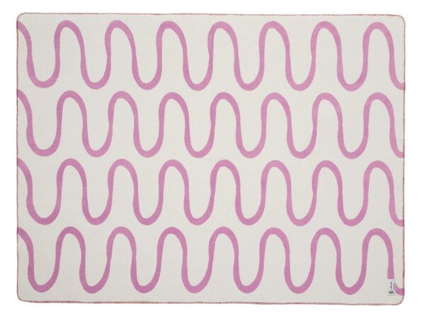 Różowy koc 150x200 cm Swirl – noo.ma