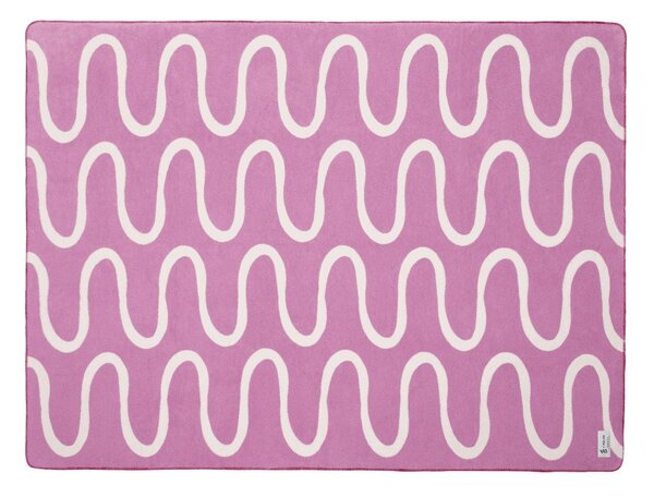 Różowy koc 150x200 cm Swirl – noo.ma