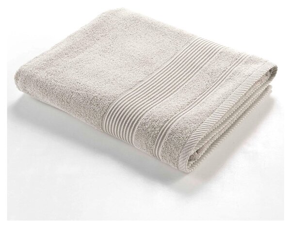 Beżowy bawełniany ręcznik kąpielowy frotte 90x150 cm Tendresse – douceur d'intérieur