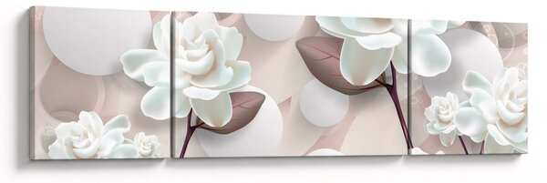 Obraz - Kwiat róży (170x50 cm)