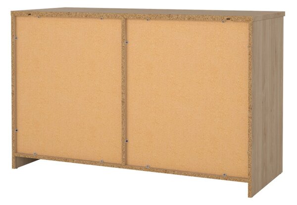 Komoda w dekorze dębu z drzwiami przesuwnymi w naturalnym kolorze 119x76x50 cm Naia – Tvilum