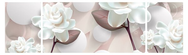 Obraz - Kwiat róży (170x50 cm)