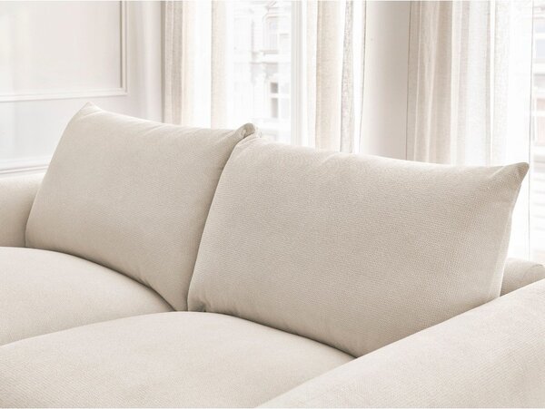 Kremowa rozkładana sofa 214 cm Ernest – Bobochic Paris