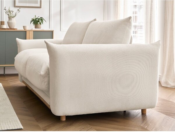Kremowa rozkładana sofa 234 cm Ernest – Bobochic Paris