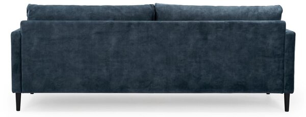 Ciemnoniebieska sofa z aksamitnym obiciem Scandic Adagio, szer. 220 cm