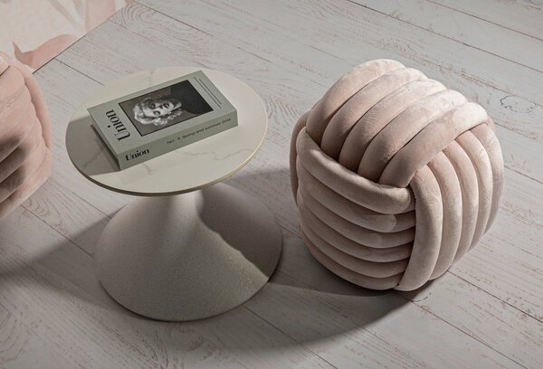 Okrągły stolik z ceramicznym blatem ø 45 cm Fush – Mauro Ferretti