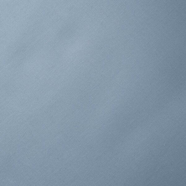 Niebieskie prześcieradło z perkalu bawełnianego z gumką 90x190 cm Cotton Percale – Bianca