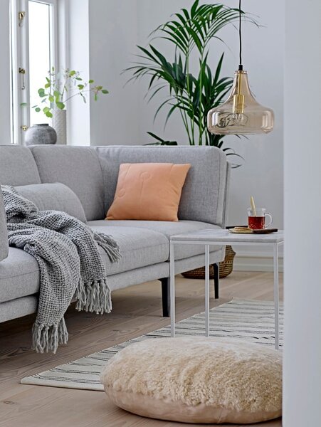 Brązowa lampa wisząca ze szklanym kloszem ø 25,5 cm Yuser – Bloomingville