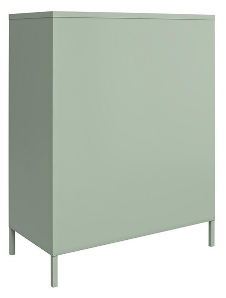 Zielona metalowa szafka 40x102x80 cm Mission District – Støraa