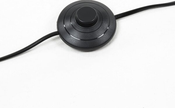 Czarna lampa stojąca z metalowym kloszem (wysokość 220 cm) Dione – Kave Home