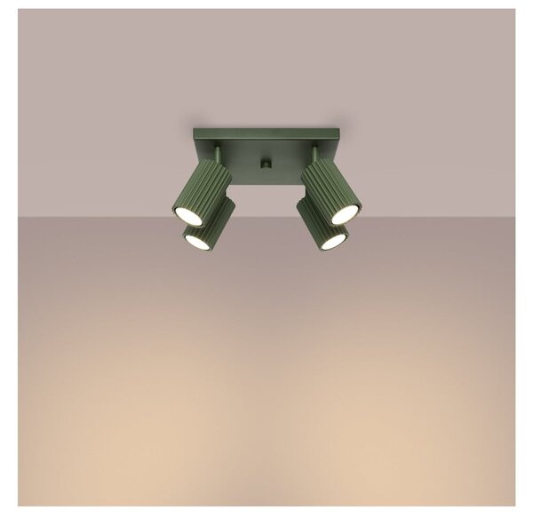 Zielona lampa punktowa 25x25 cm Gleam – Sollux