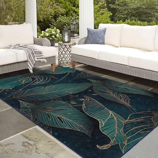 Morski chodnik odpowiedni do prania 80x200 cm Midnight Jungle – Mila Home