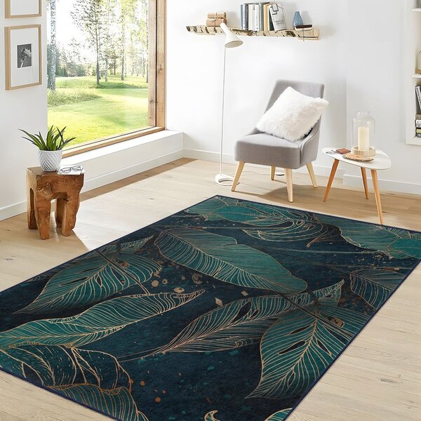 Morski chodnik odpowiedni do prania 80x200 cm Midnight Jungle – Mila Home