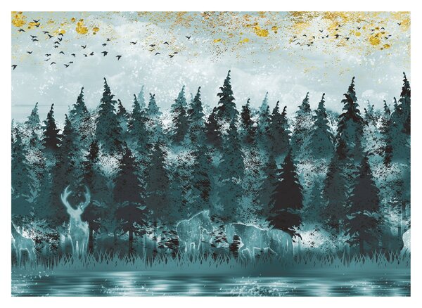 Obraz - Zwierzęta w lesie (70x50 cm)