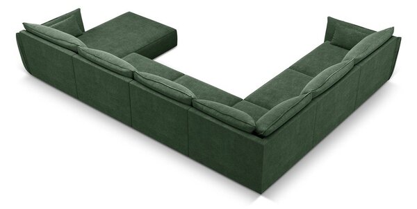 Ciemnozielony narożnik (lewostronny) Vanda – Mazzini Sofas