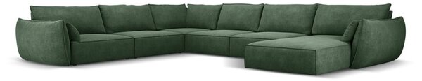 Ciemnozielony narożnik (lewostronny) Vanda – Mazzini Sofas
