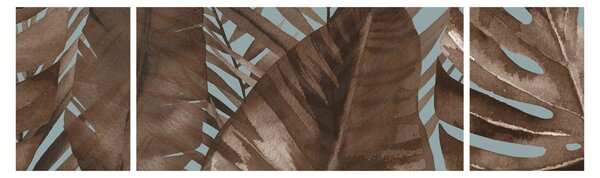 Obraz - Liście palmowe, akwarela (170x50 cm)
