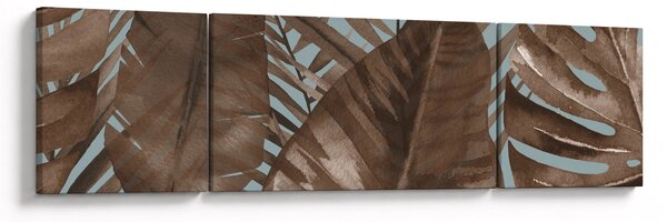 Obraz - Liście palmowe, akwarela (170x50 cm)