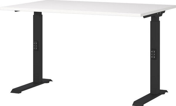 Biurko z regulacją wysokości z białym blatem 80x120 cm Downey – Germania