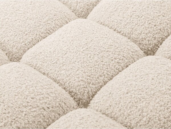 Beżowy narożnik modułowy z materiału bouclé (prawostronny) Bellis – Micadoni Home