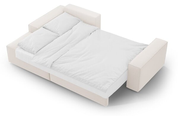 Beżowy rozkładany narożnik (lewostronny) Jodie – Micadoni Home