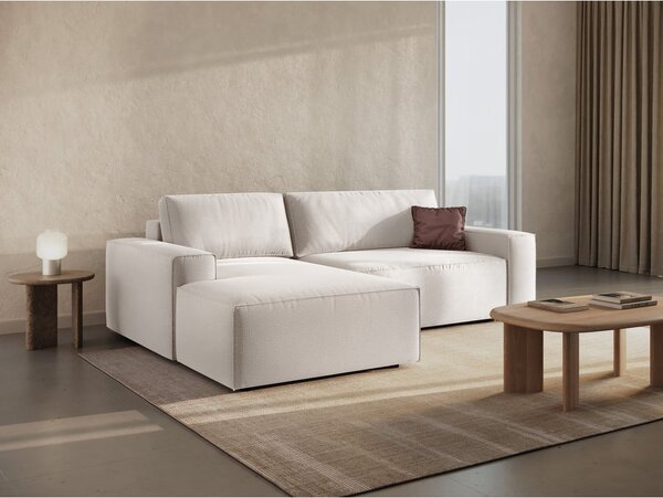 Beżowy rozkładany narożnik (lewostronny) Jodie – Micadoni Home
