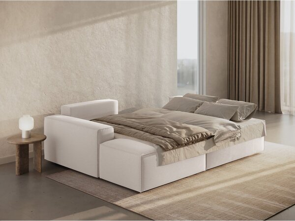 Beżowy rozkładany narożnik (lewostronny) Jodie – Micadoni Home