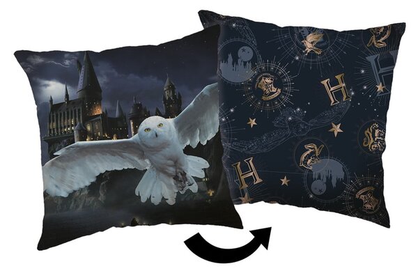 Poduszka dziecięca 40x40 cm Harry Potter "Hogwarts" – Jerry Fabrics