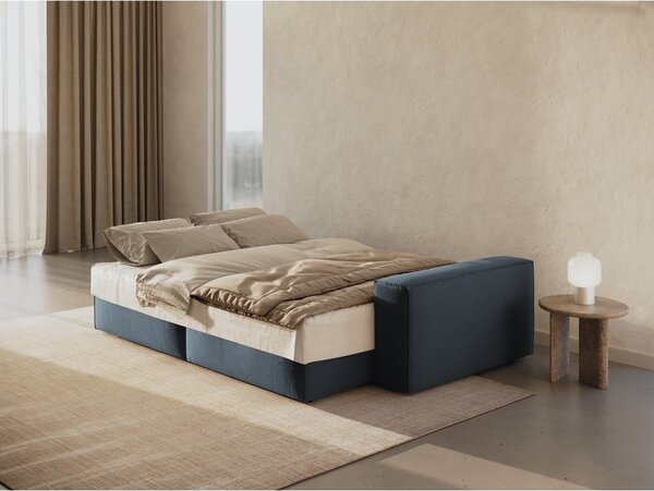 Niebieska rozkładana sofa 247 cm Jodie – Micadoni Home