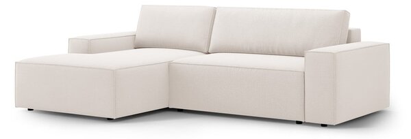 Beżowy rozkładany narożnik (lewostronny) Jodie – Micadoni Home