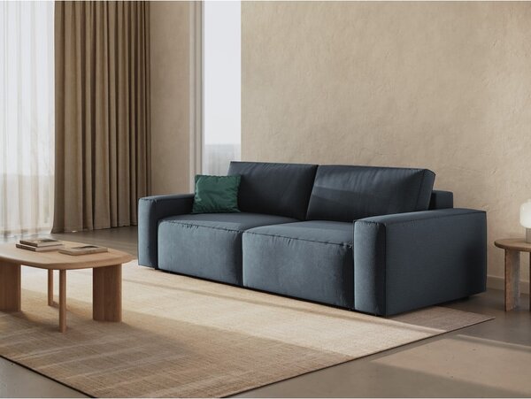Niebieska rozkładana sofa 247 cm Jodie – Micadoni Home