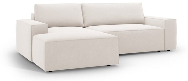 Beżowy rozkładany narożnik (lewostronny) Jodie – Micadoni Home