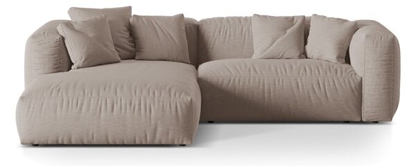 Beżowy narożnik modułowy (lewostronny) Martina – Micadoni Home