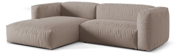 Beżowy narożnik modułowy (lewostronny) Martina – Micadoni Home