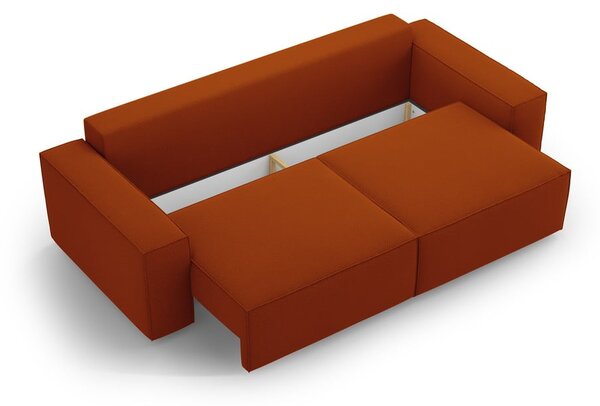 Ceglasta rozkładana sofa 247 cm Jodie – Micadoni Home