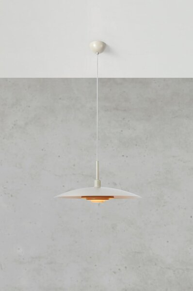 Beżowa lampa wisząca z metalowym kloszem ø 57 cm Piny – Markslöjd