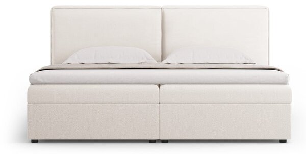 Kremowe łóżko boxspring ze schowkiem 140x200 cm Arendal – Cosmopolitan Design