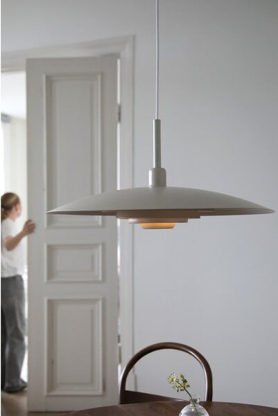 Beżowa lampa wisząca z metalowym kloszem ø 57 cm Piny – Markslöjd