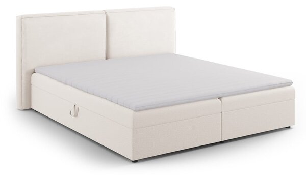 Kremowe łóżko boxspring ze schowkiem 140x200 cm Arendal – Cosmopolitan Design