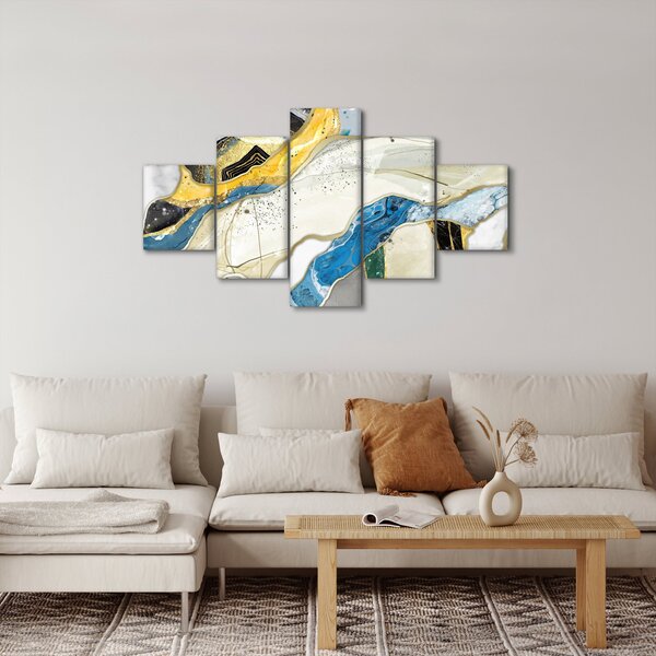 Obraz - Kolorowy marmur (125x70 cm)