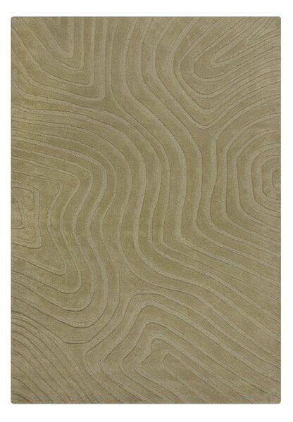 Wełniany dywan tkany ręcznie w kolorze khaki 200x290 cm Mesmerise Sage – Flair Rugs