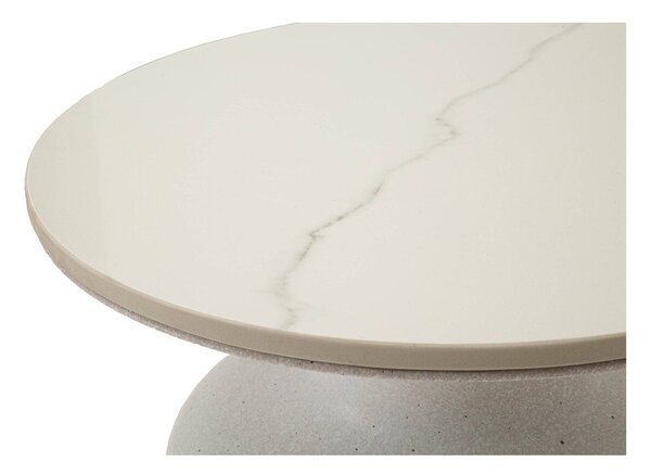 Okrągły stolik z ceramicznym blatem ø 40 cm Fush – Mauro Ferretti