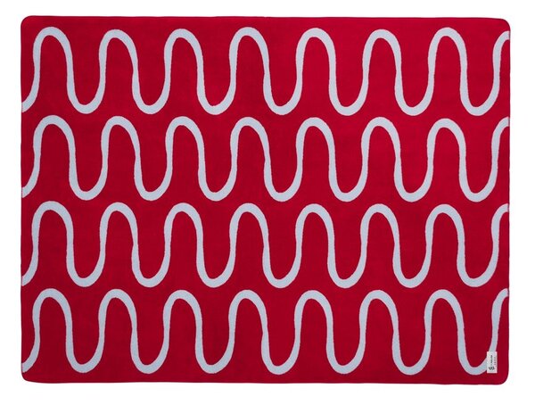 Czerwony koc 150x200 cm Swirl – noo.ma