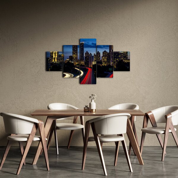 Obraz - Miasto nocą (125x70 cm)